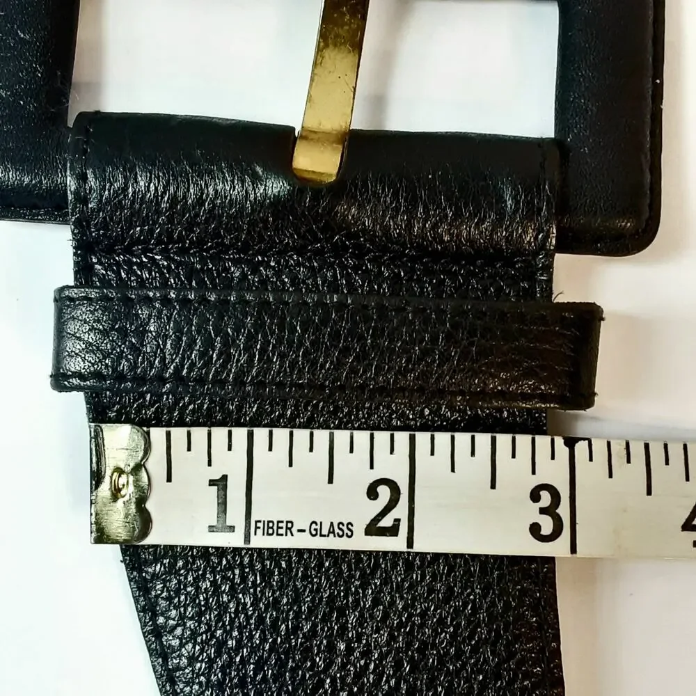 Express Compagnie Internationale Womens Genuine Grained Leather Fashion Belt M